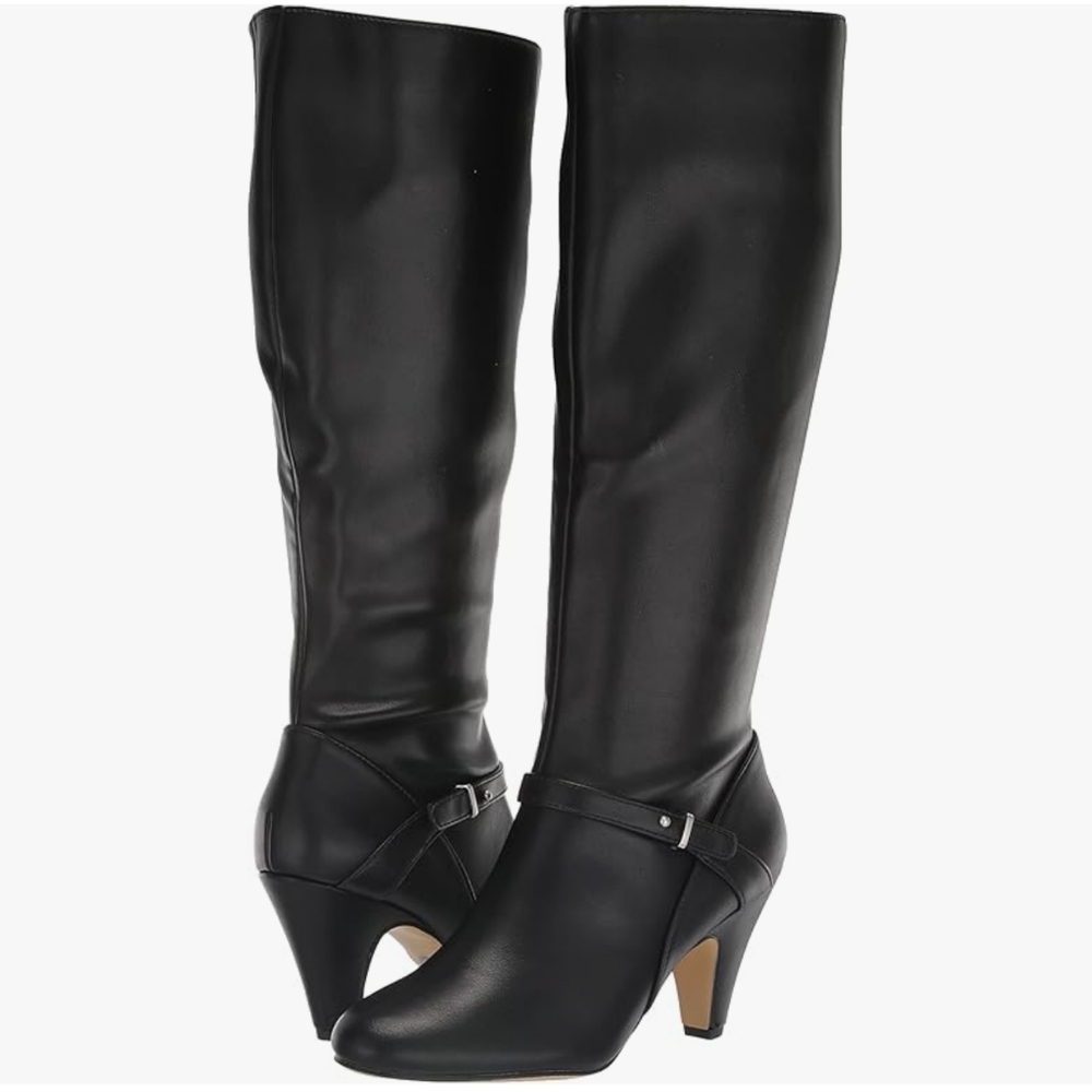 Black Leather Knee-High Boots size 8.5